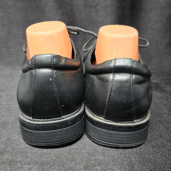 Dexter Comfort Memory Foam Black Dress Oxfords Lace Up Shoes - Picture 5 of 11
